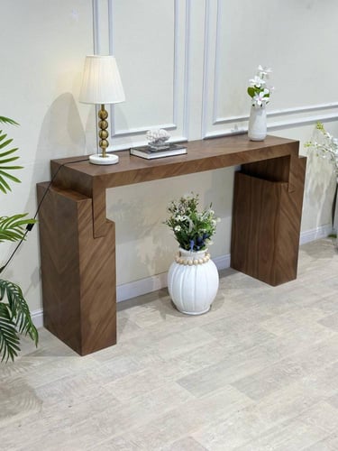 كونسول مدخل بقشرة الجوز – فخامة فاخرة!