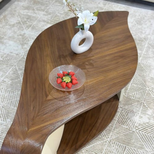 طاولة ضيافة سطح قشرة جوز الهند بتصميم مودرن