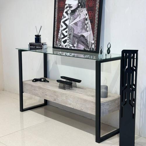 مدخل بديل رخام دورين زجاج شفاف