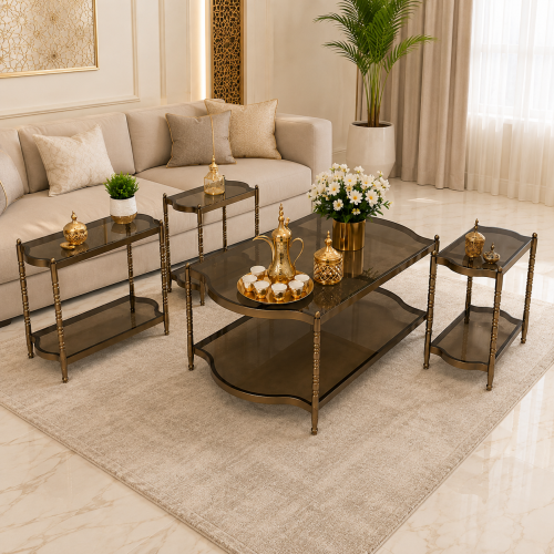 طقم طاولات مع 4 خدمة