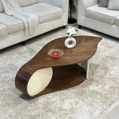 طاولة ضيافة سطح قشرة جوز الهند بتصميم مودرن