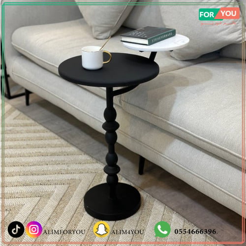طاولة خدمة دورين بلون أسود
