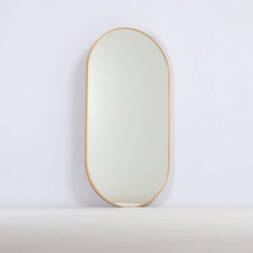 مرايا جدارية لون ذهبي 60*120 سم *أوتلت