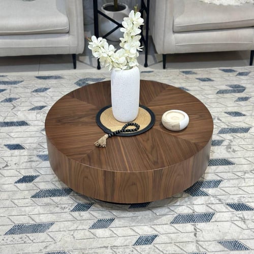 طاولة ضيافة جوز الهند بني 90x90x31 سم