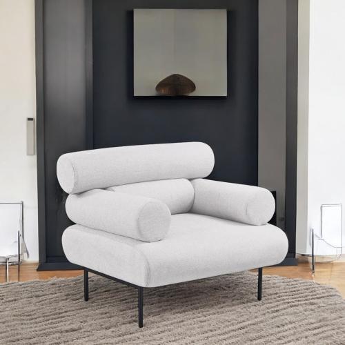 كرسي قماش كنب لون بيج