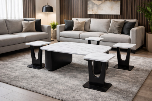 طقم طاولة ضيافه مع 4 خدمات