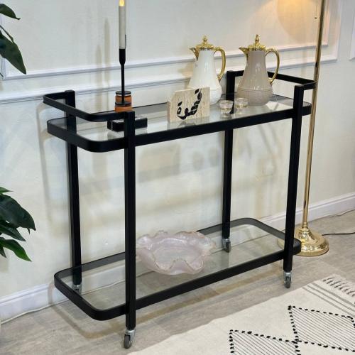 عربية تقديم دورين اسود زجاج شفاف (TL)