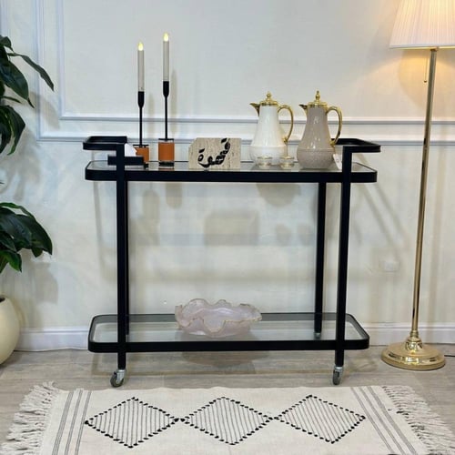 عربية تقديم دورين اسود زجاج شفاف (TL)