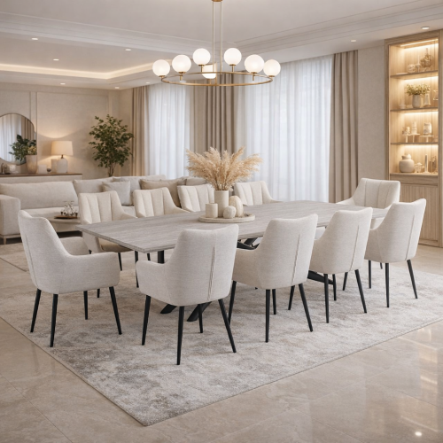 طقم سفرة طعام مع 8 كراسي