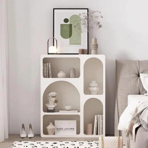 دولاب تخزين بوهيمي خشب أبيض - يوناني