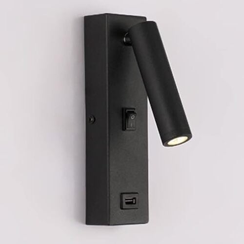 لمبات جدارية مودرن ليد 3 وات اضاءة صفراء مع شاحن U...