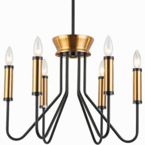 ثريات سقف شمعية كلاسيك ذهبي / اسود
