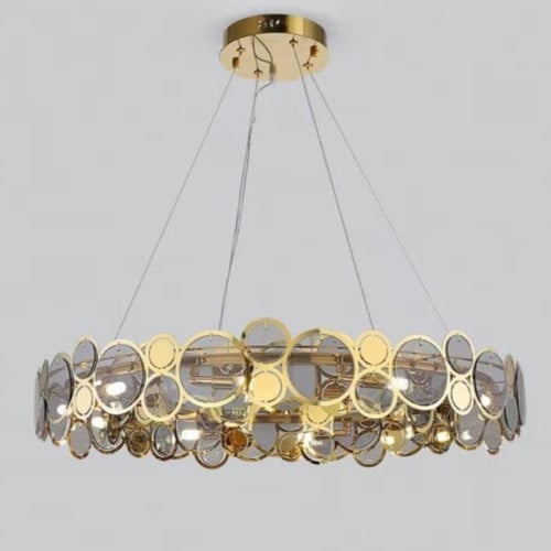 ثريا كرستال ستايل اوروبي ذهبي 80 سم