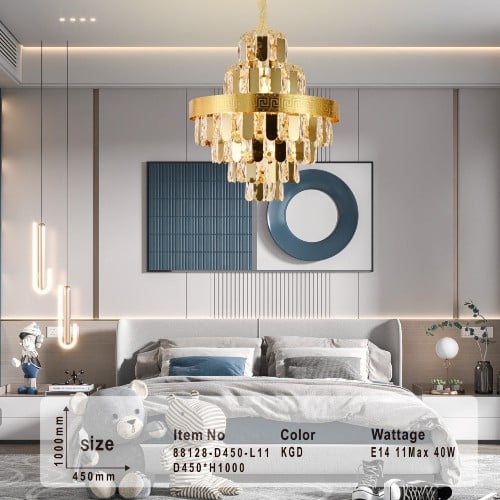 ثريات سقف مودرن كريستال استايل اوروبي