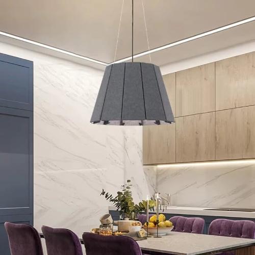 ثريات سقف مودرن من اللباد علي الطراز الياباني