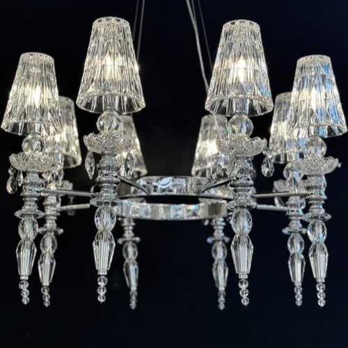 نجف سقف كلاسيك اكريليك فضي