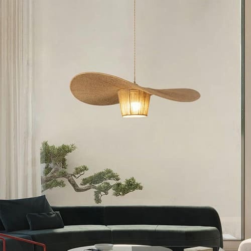 نجف سقف مودرن ريفية منسوجة على الطراز القديم