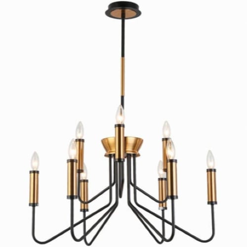 ثريات سقف شمعية كلاسيك ذهبي / اسود