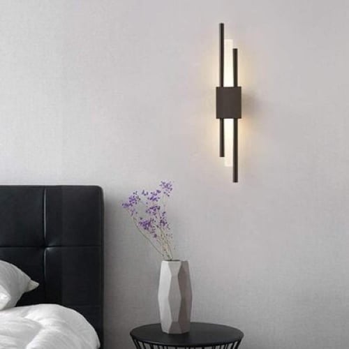 اضاءة جدارية بطارية مقاس 50 سم لون اسود