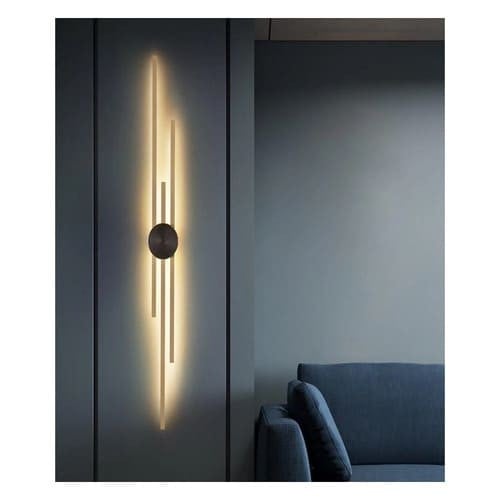 اضاءة جدارية مودرن ليد 90 سم ذهبي اضاءة اصفر LED