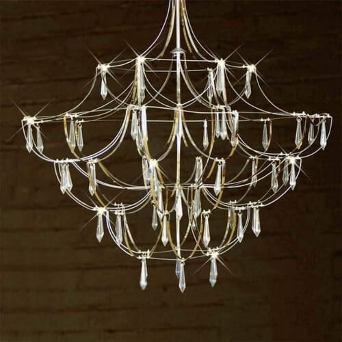 ثريا علاقي كريستال K9 كلاسيك فضي