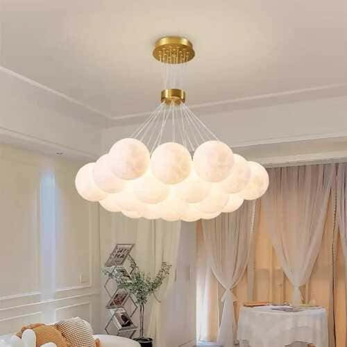 ثريا مودرن علاقي سقفية كرات ضوء القمر-لونين ذهبي و...