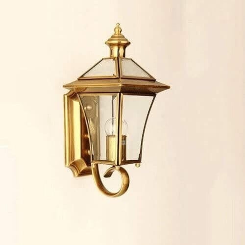 اضاءة جدارية خارجية ذهبي E27
