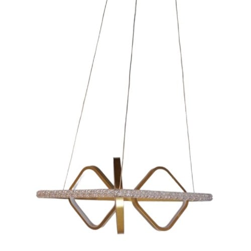 نجف مودرن LED جرم ذهبي مقاس 55 سم 3 اضاءات