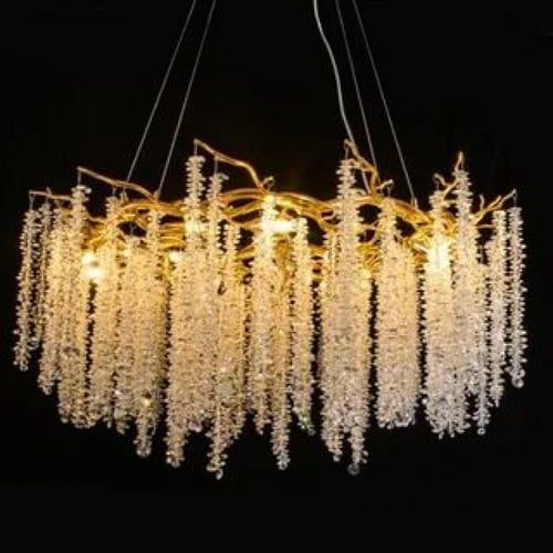 ثريا مودرن عناقيد LED – ذهبية بأشكال وأحجام متعددة