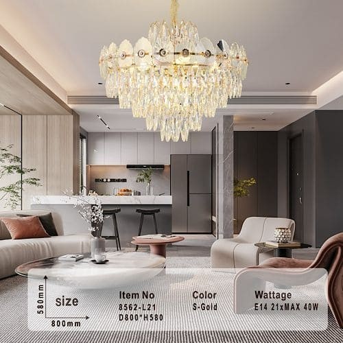 ثريات سقف مودرن كريستال ستايل اوروبي