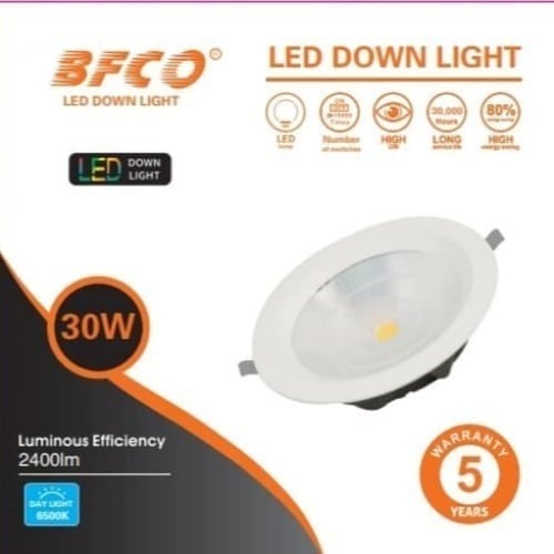 اضاءة سقف كشاف COB كوب 30 وات بفكو BFCO ضمان 5 سنو...