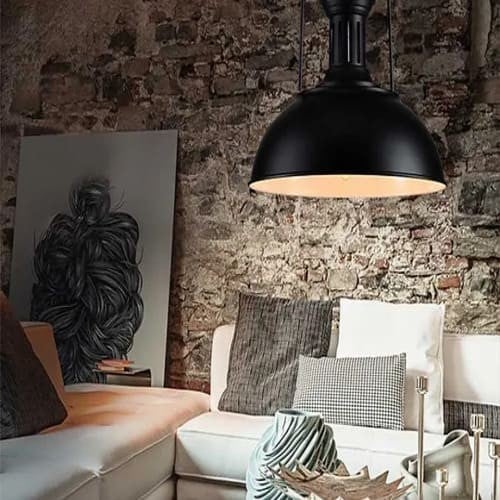 انارة معلقة مودرن اسود مقاس 36 سم