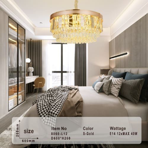 ثريات سقف مودرن كريستال ستايل اوروبي