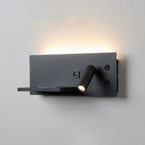 لمبات جدارية مودرن ليد 3 وات اضاءة صفراء مع شاحن ج...