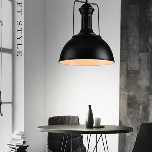 انارة معلقة مودرن اسود مقاس 36 سم