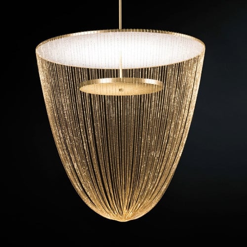 ثريا سلسال ذهبي مقاس 55 سم