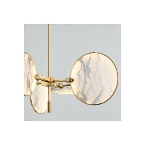 ثريا نجف مودرن ذهبي 3 اضاءات LED ليد مع ريموت