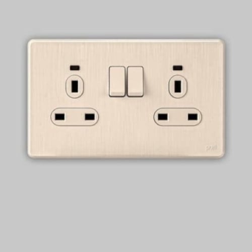 فيش مزدوج مع مفتاح 13 امبير Parl 7×14