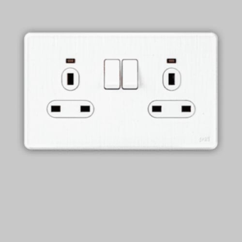 فيش مزدوج مع مفتاح 13 امبير Parl 7×14