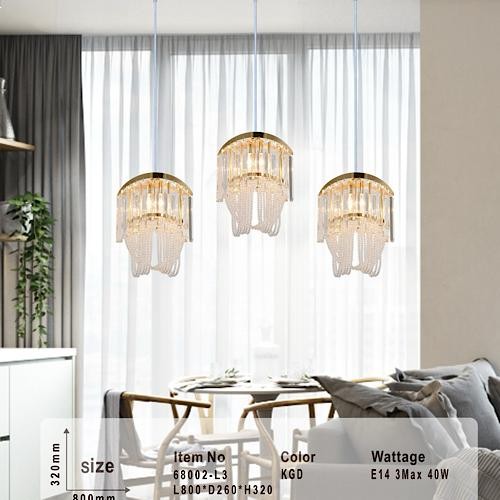 ثريات سقف مودرن كريستال استايل اوروبي