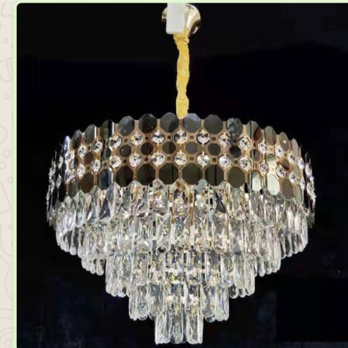 ثريا كرستال ستايل اوروبي ذهبي اسود