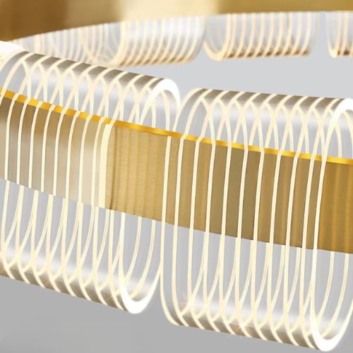 ثريا مودرن ذهبية ستايل أوروبي – فخامة للسقف بـ 3 أ...