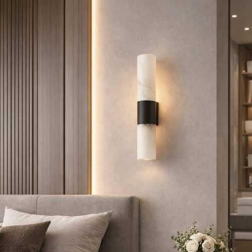 اضاءة جدارية مودرن رخام لون اسود-اضاءة ليد led
