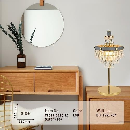 ثريات سقف مودرن كريستال ذهبي استايل اوروبي