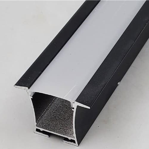 بروفايل ألمنيوم أسود مجرى شريط ليد LED