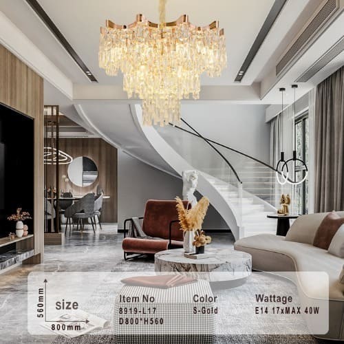 ثريات سقف مودرن كريستال ستايل اوروبي