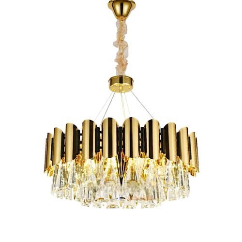 ثريات سقف مودرن كريستال ذهبي ستايل اوروبي