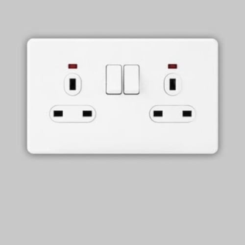 فيش مزدوج مع مفتاح 13 امبير Parl 7×14