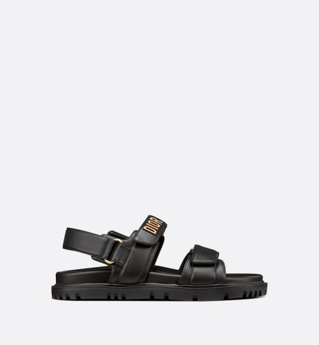 DIORACT SANDAL Black Lambskin