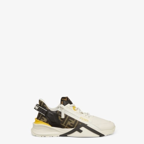 Fendi Flow White leather low-tops